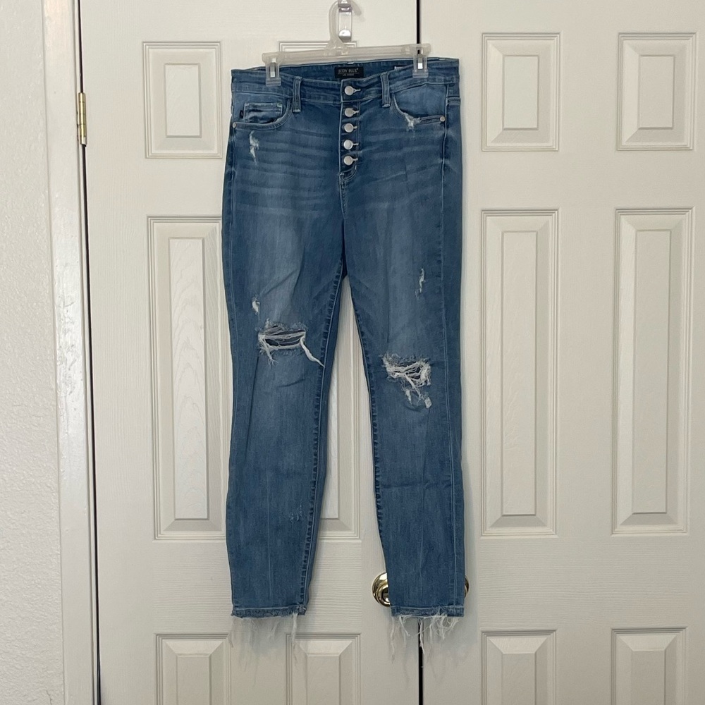 Judy Blue Boyfriend Button Fly Jeans